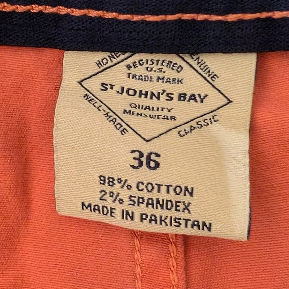St. John's Bay Shorts Comfort Stretch SALMON Size 36
